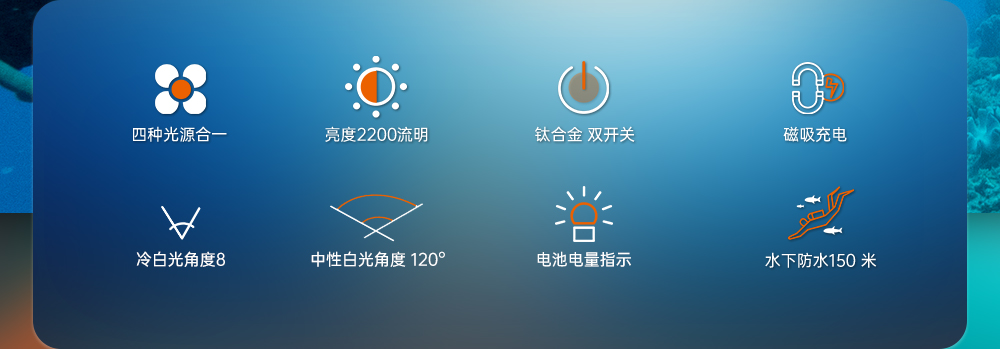 D900V水下(xià)攝影燈,水下攝影補光燈,潛水照明燈,打撈照明,OrcaTorch久久国产三级精品