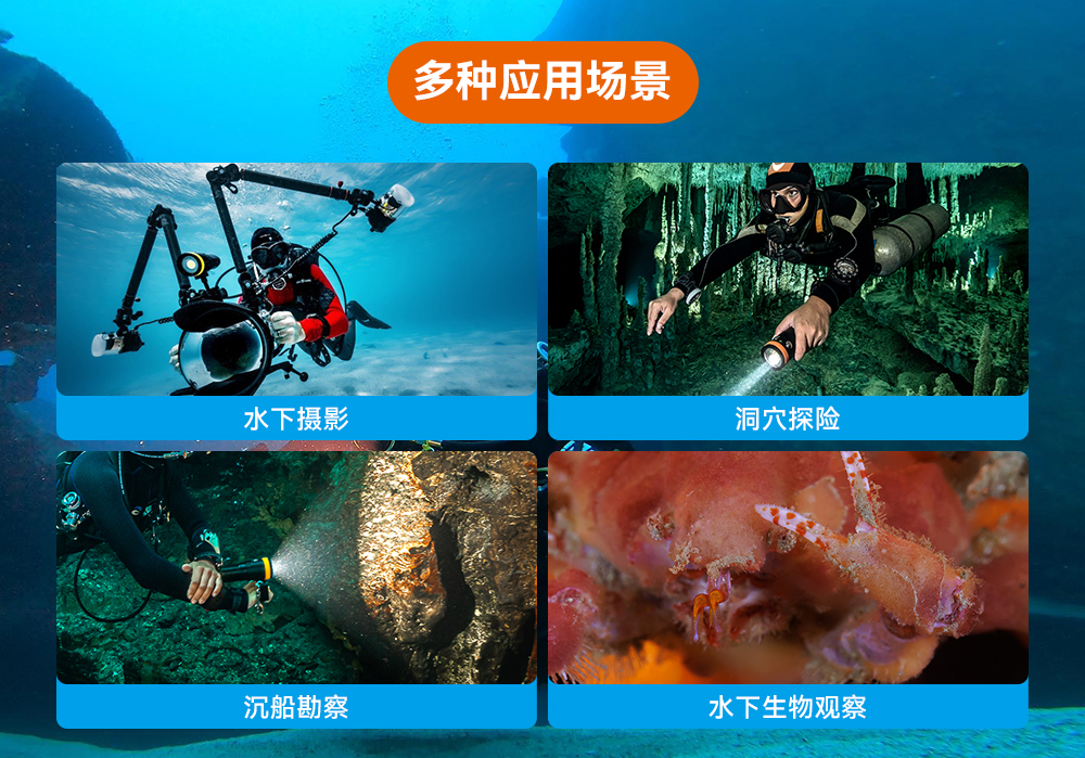 D900V水下攝影燈,水(shuǐ)下攝(shè)影補光燈,潛水照明燈,打撈照明,OrcaTorch久久国产三级精品