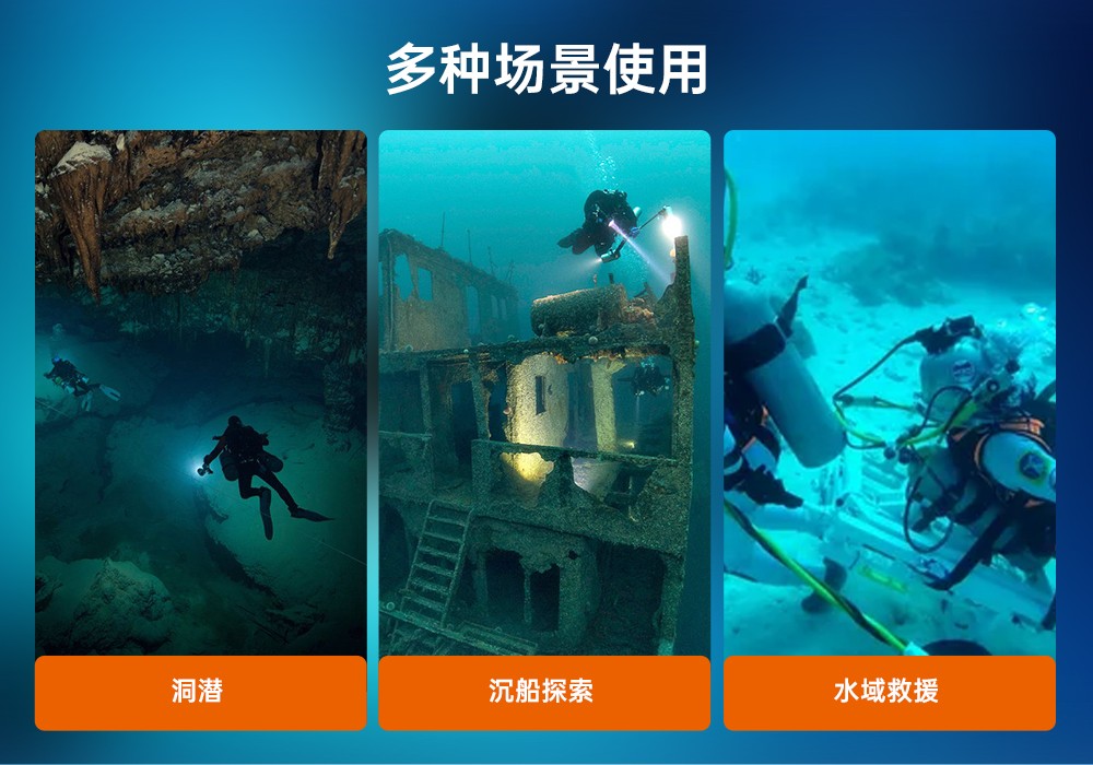 久久国产三级精品OrcaTorch,D860可充(chōng)電(diàn)潛水燈(dēng),高亮度潛(qián)水手電筒,水下照明手電筒