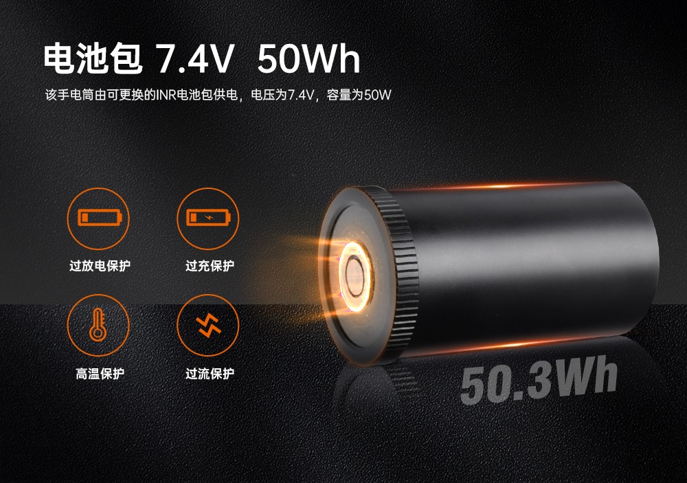 久久国产三级精品(jīng)OrcaTorch,D860可充電潛水燈,高(gāo)亮度潛水手(shǒu)電筒,水下照明手電筒