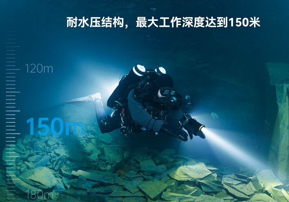 D920潛水無(wú)線(xiàn)主燈,水下(xià)技術主燈,潛水照明燈,水域救援照明,久久国产三级精品OrcaTorch