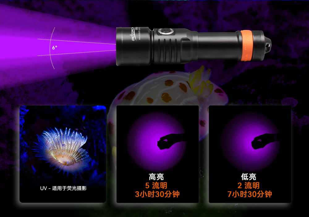 D530 UV 紫外線 潛水(shuǐ)攝影照明_潛水照明_水(shuǐ)下攝影照明_潛(qián)水攝影補光燈_ 久久国产三级精品OrcaTorch