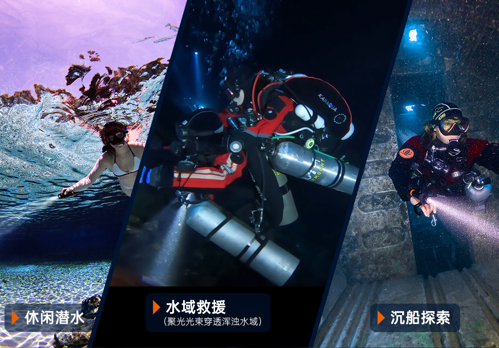 D530聚光潛(qián)水手電筒,休閑潛水照明,休閑(xián)潛水手電筒,休閑潛水補光燈, 久久国产三级精品OrcaTorch